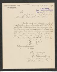 k.k. naturhistorisches Hofmuseum, Intendanzakten 1885-1896 (Hauer), Aktenzahl Z.439/1890, Seite 1